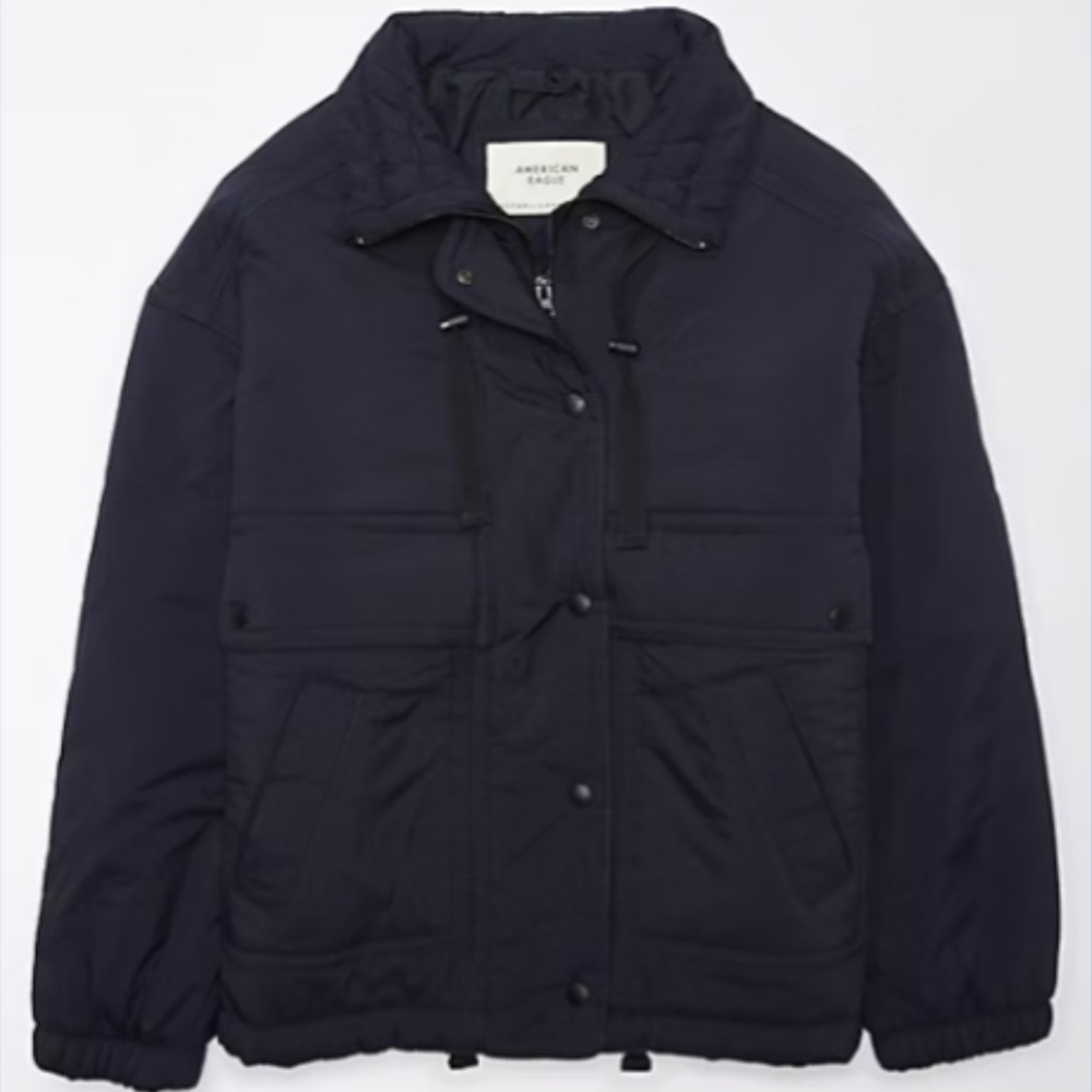 American Eagle Navy Blue Puffer Jacket